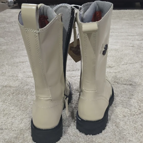 Harley Davidson Womens Walsen 6"? Laceup Boot Side Zip - Picture 5 of 5